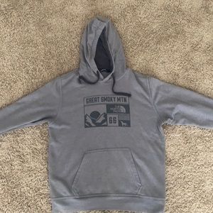 North Face grey hoodie